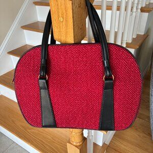 60's Vintage Seba Red Tweed Top Handle Bag VERY GOOD CONDITION!